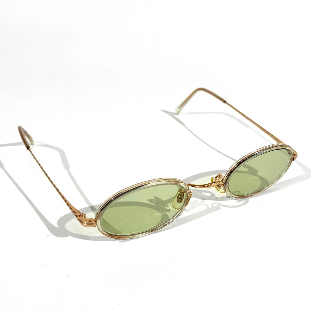 美品★ 白山眼鏡店 サングラス オーバル