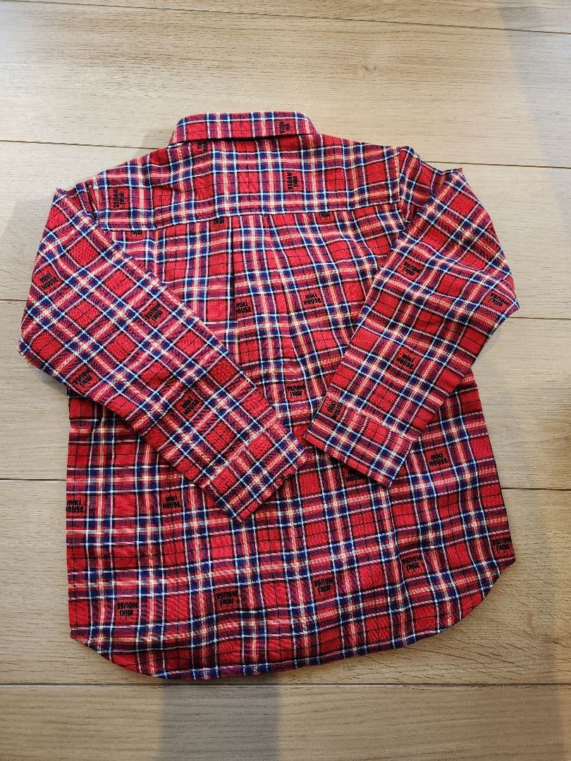 ミキハウス 長袖チェックシャツ 110cm【新品!!】