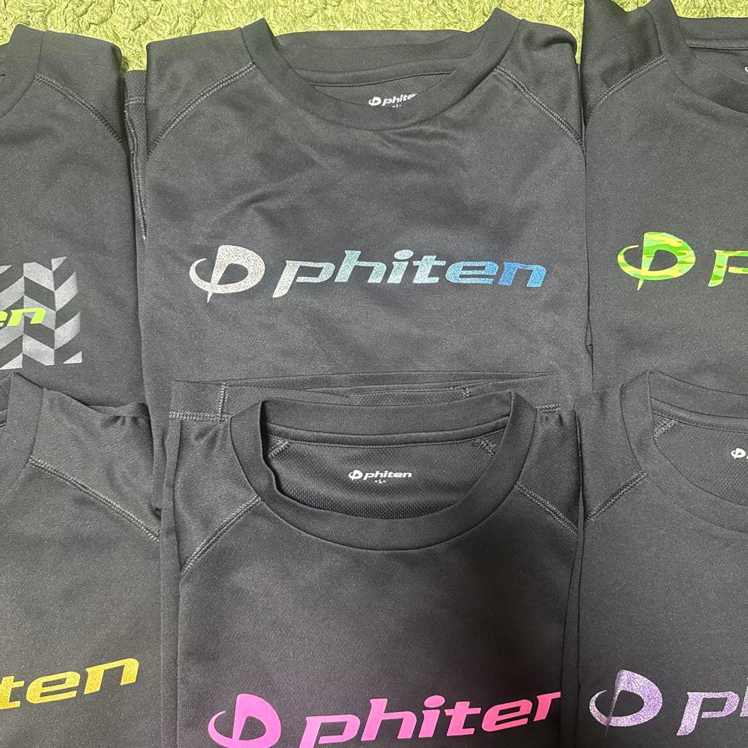 phiten スポーツシャツ 半袖 Lサイズ6枚セット