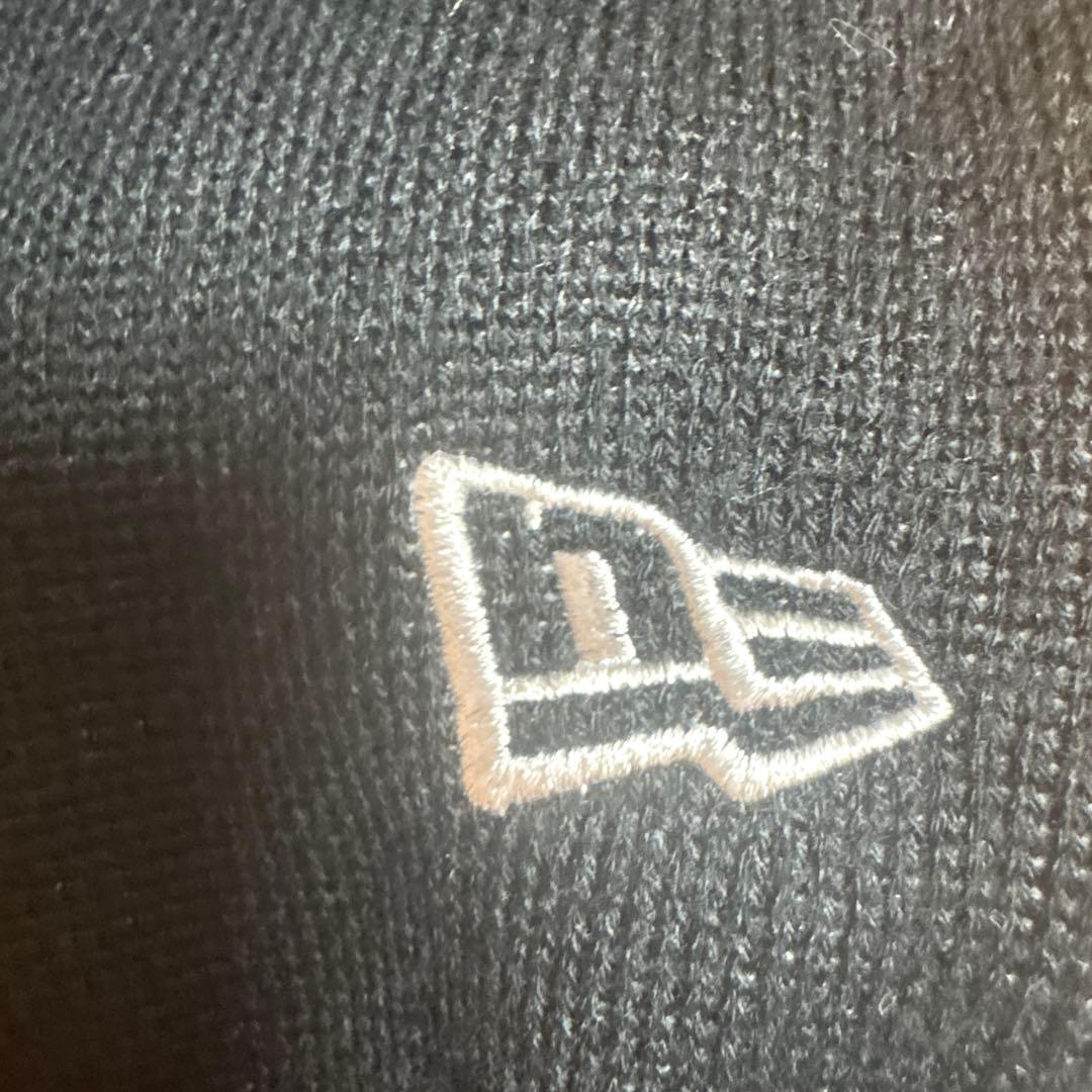 【お値下げ交渉可能】NEWERAニットセーターフラッグロゴブラック｜ゴルフXXL