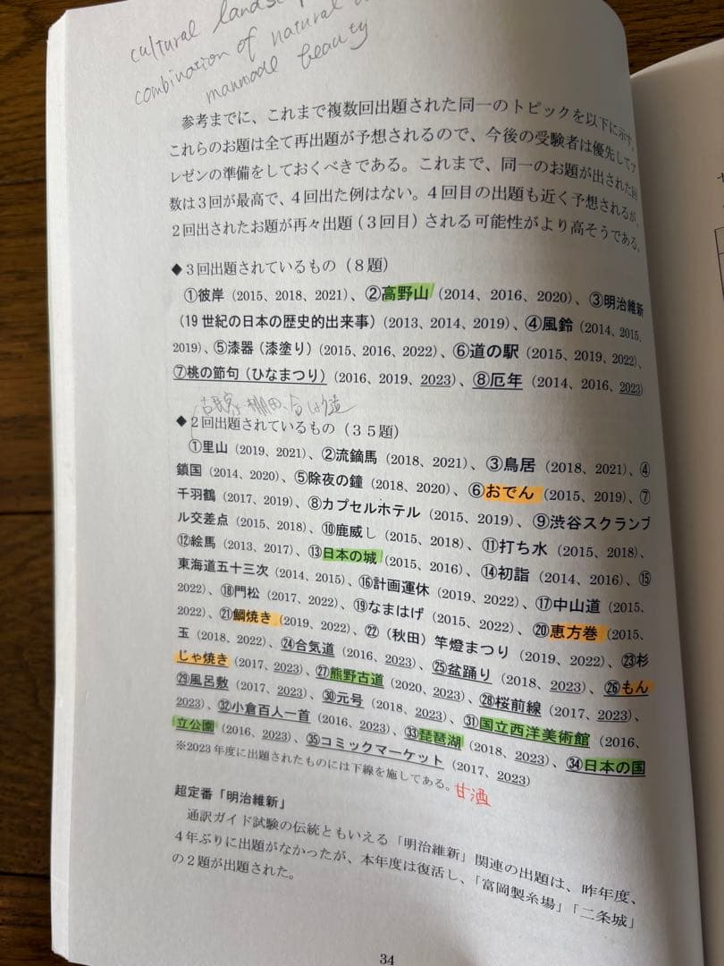 PEP英語学校 通訳案内士二次試験問題集　逐次通訳七番勝負含む　※バラ売り不可