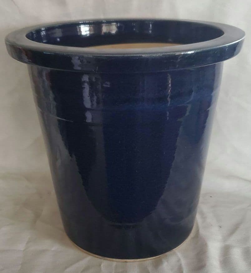 信楽焼大型懸崖鉢ナマコ釉13号超お買い得鉢