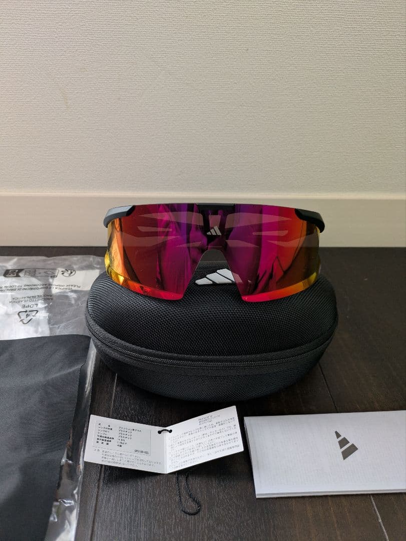 adidas スポーツサングラス DUNAMIS EVO L 偏光 箱根駅伝