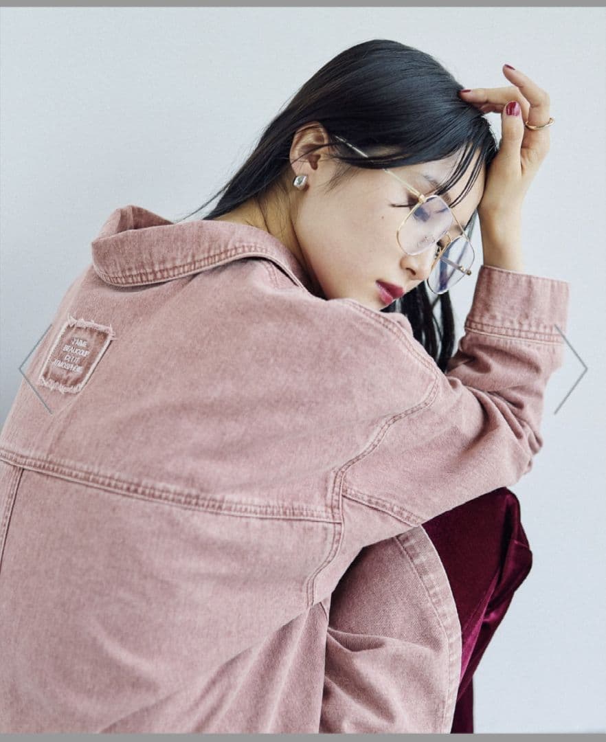 【今季★人気完売】レプシィム フリンジパッチ／BIGデニムシャツ