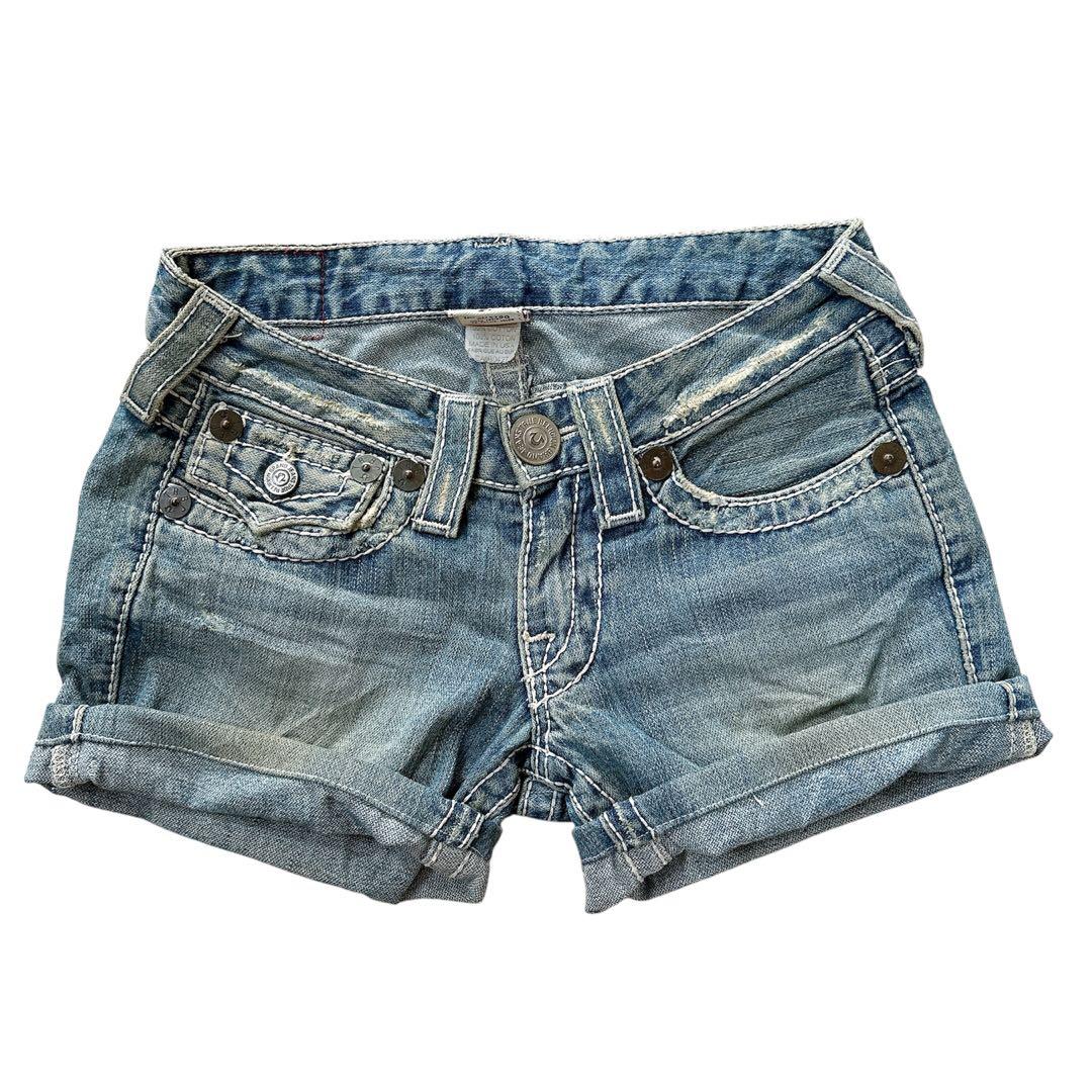 トゥルーレリジョン デニムショートパンツ y2k 平成ギャル USA製 ブランド