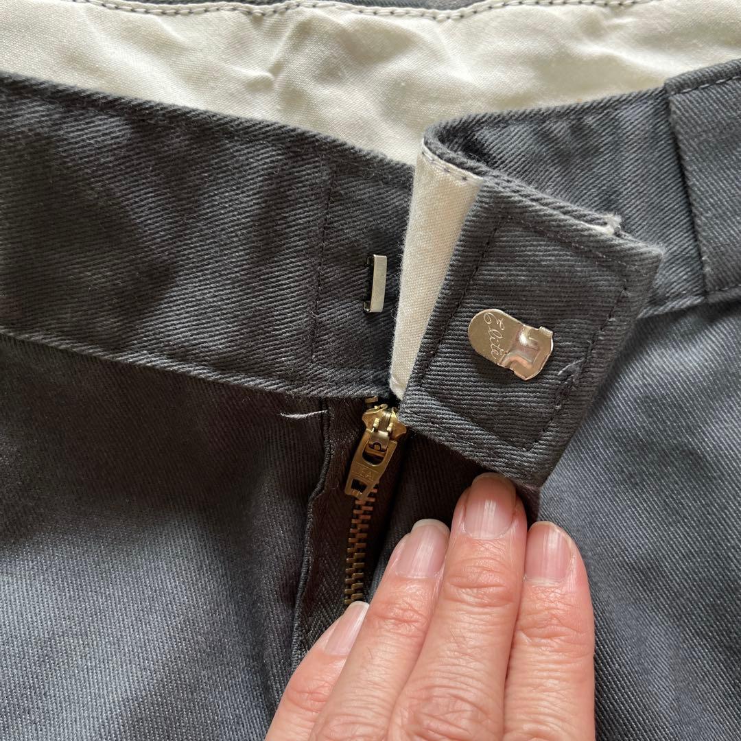 Dickies メキシコ製　ワークパンツ ダブルニー　W36×32 グレー