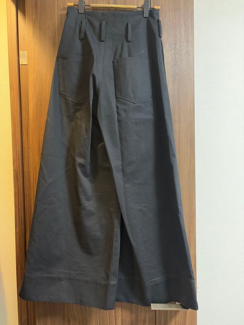 Cygne チノワイドパンツ Eric ブラック