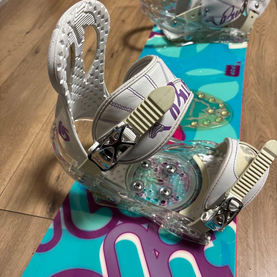 スノーボード板ビンディングセット136