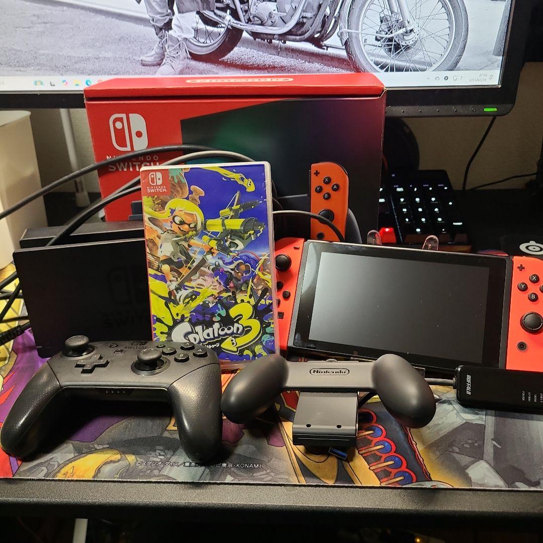 Nintendo Switch　プロコン　LANケーブル変換器+スプラトゥーン3