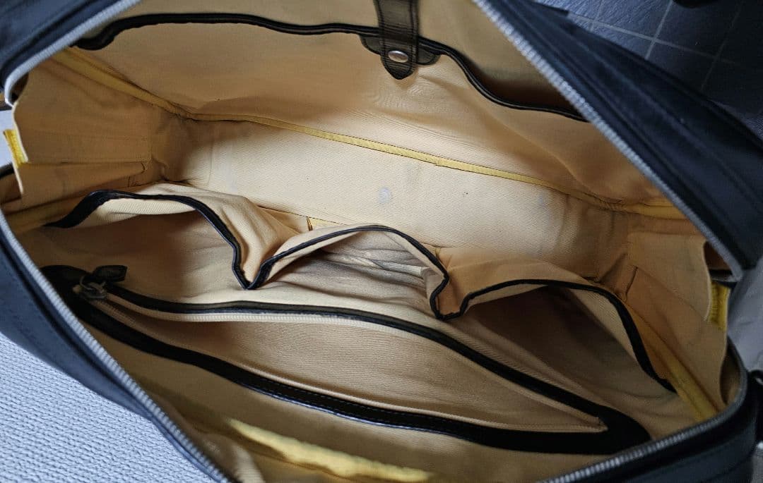 万双　ブリーフケース　シモーネ　ブラック