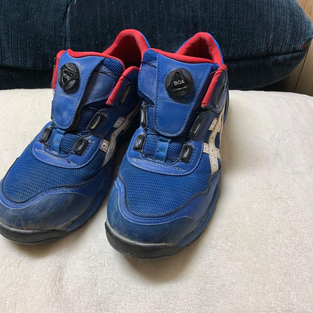 ASICS レッド ハイカット安全靴CP20BOA 中古品　まとめて3足