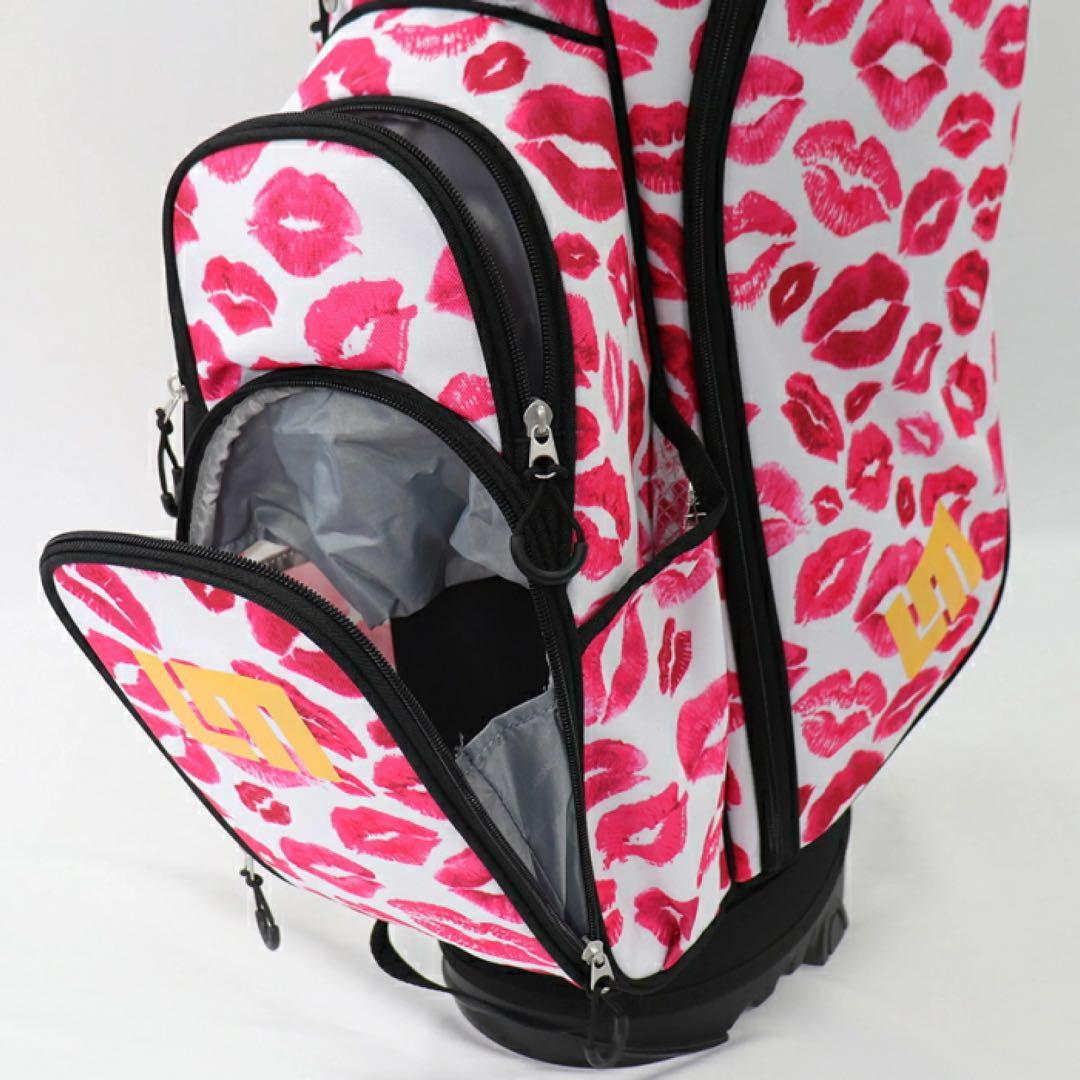 【新品】ラウドマウス LM-CB0021 キャディバッグ キスホワイト（243）