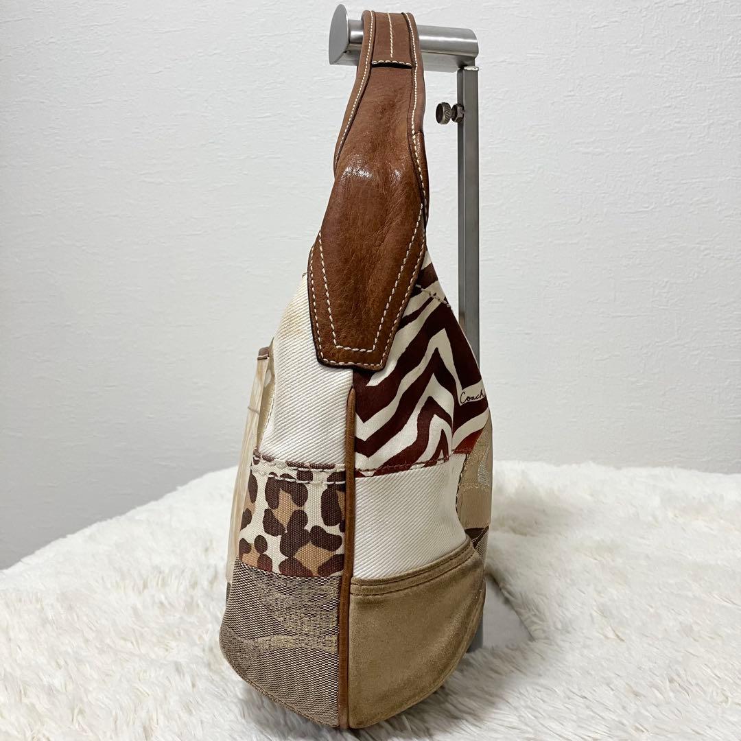 COACH✨コーチ　ワンショルダー　ハンドバッグ　パッチワーク