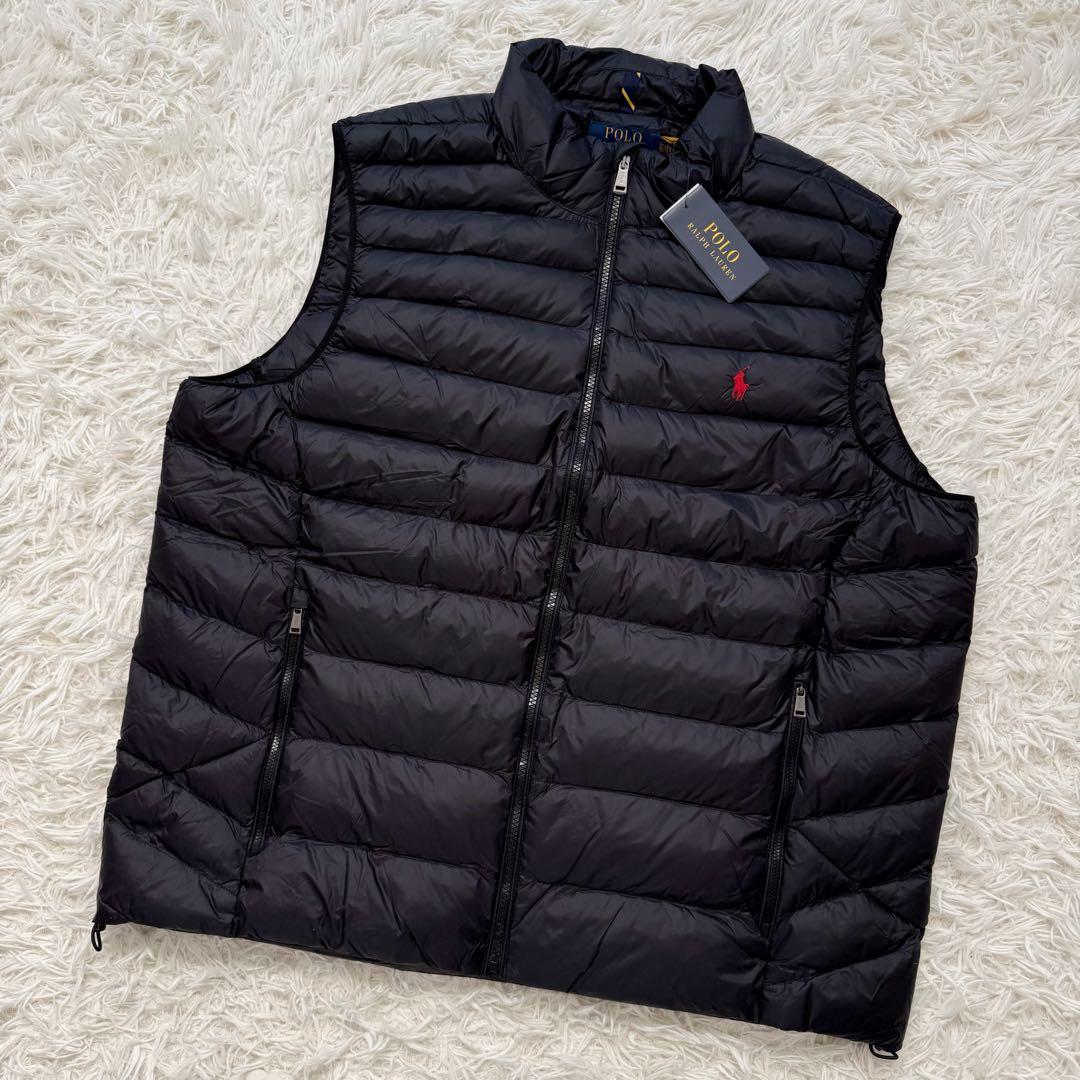 新品未使用タグ付き⭐︎POLO RALPH LAURENダウンベスト刺繍ロゴXXL