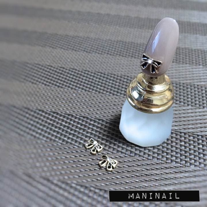 ▶︎ネイルパーツ/リボン/ブラック/P-07