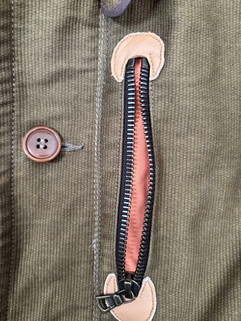 BLUE BLUE(ブルーブルー)ジャーマンクロスデッキジャケット M カーキ