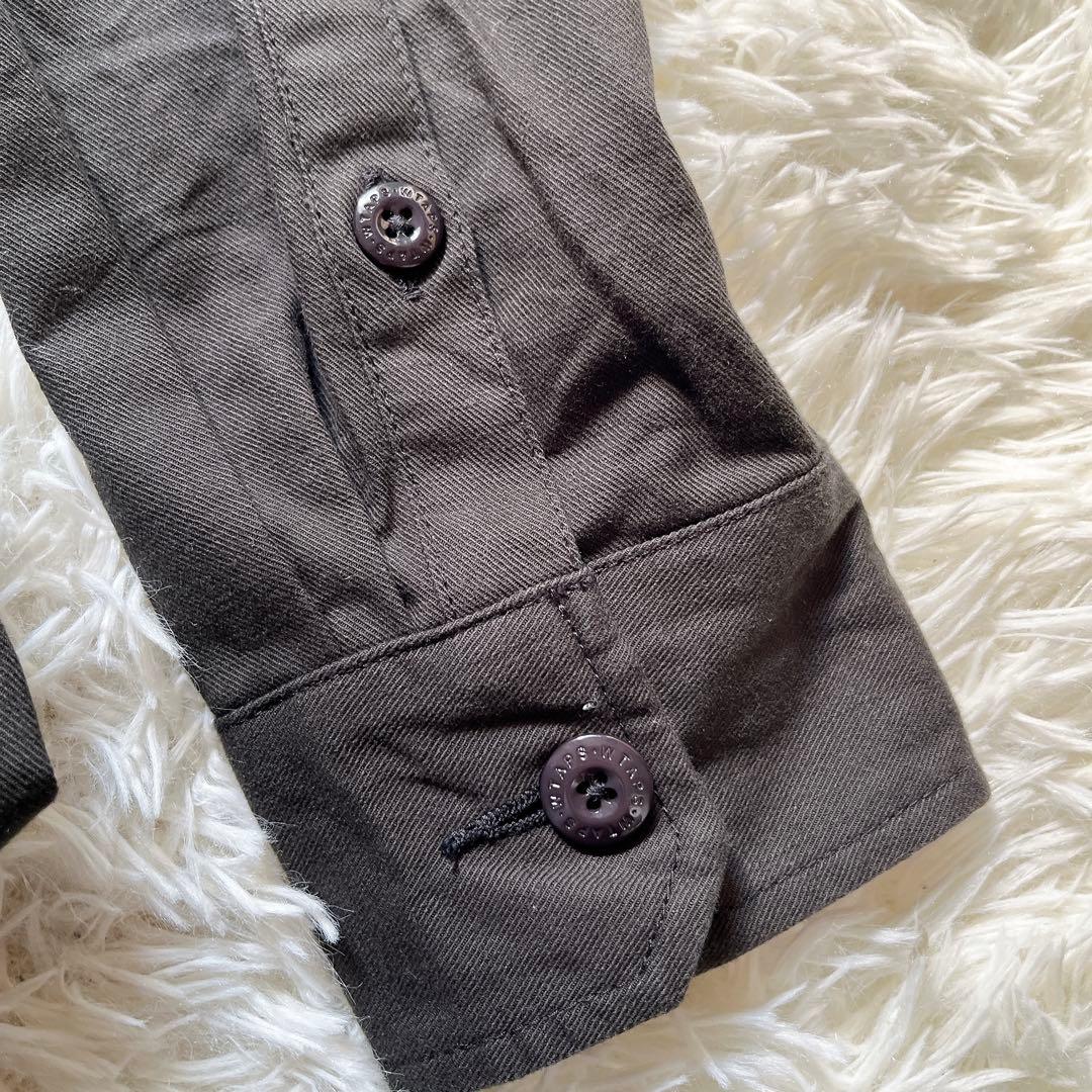 美品 WTAPS ダブルタップス ミリタリーシャツジャケット X03 チャコール