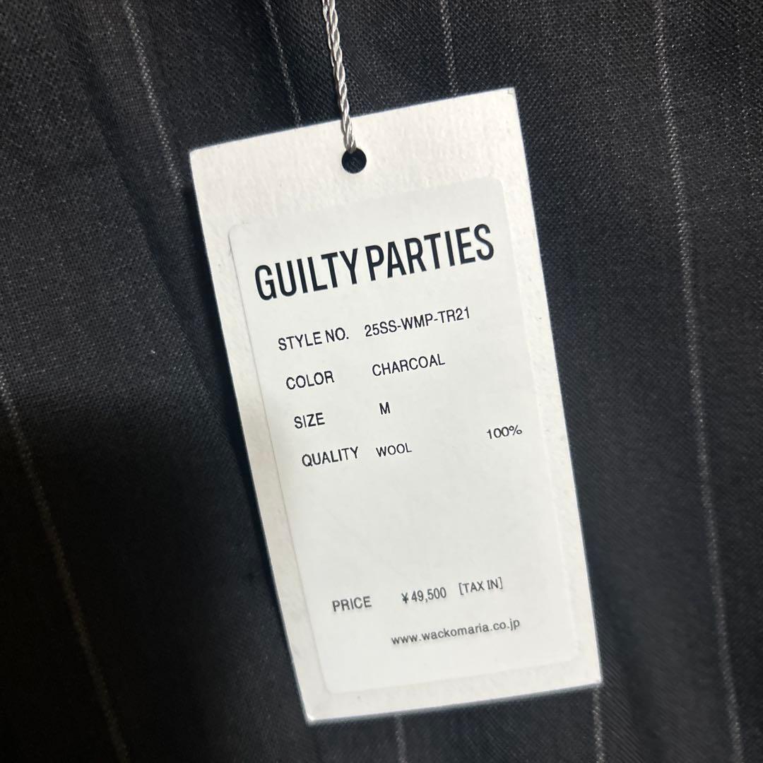 パンツ WACKO MARIA STRIPED DOUBLE PLEATED TROUS