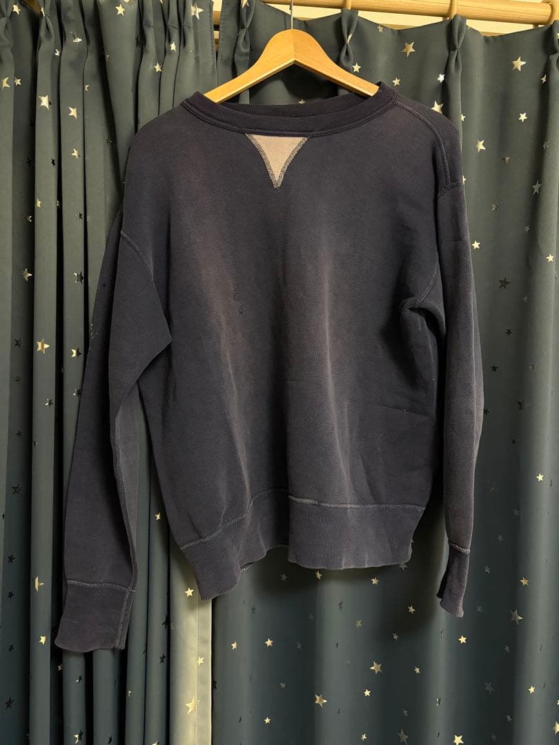 v*n様 50s RUSSEL スウェット 2トーン 前V フェード 茄子紺 6