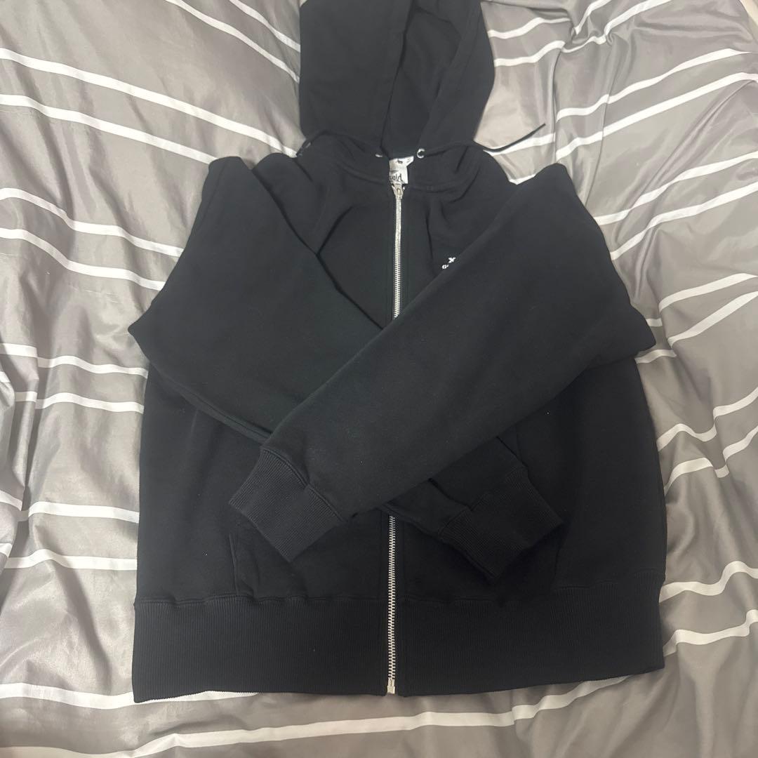 X-girl ブラック パーカー Mサイズ