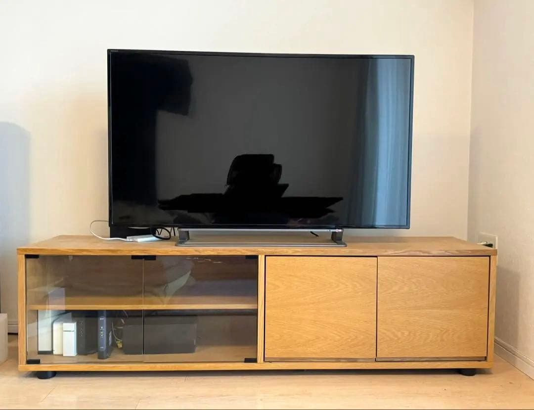 無印良品　テレビ台　ナチュラルオーク 大型テレビ対応