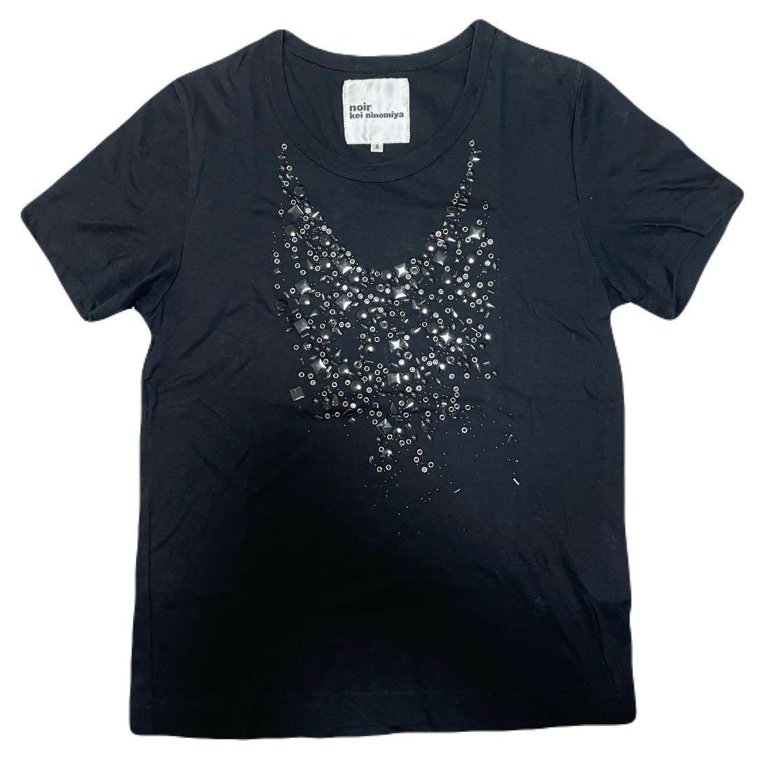トップス noir kei ninomiya Rhinestone T-Shirt y2k