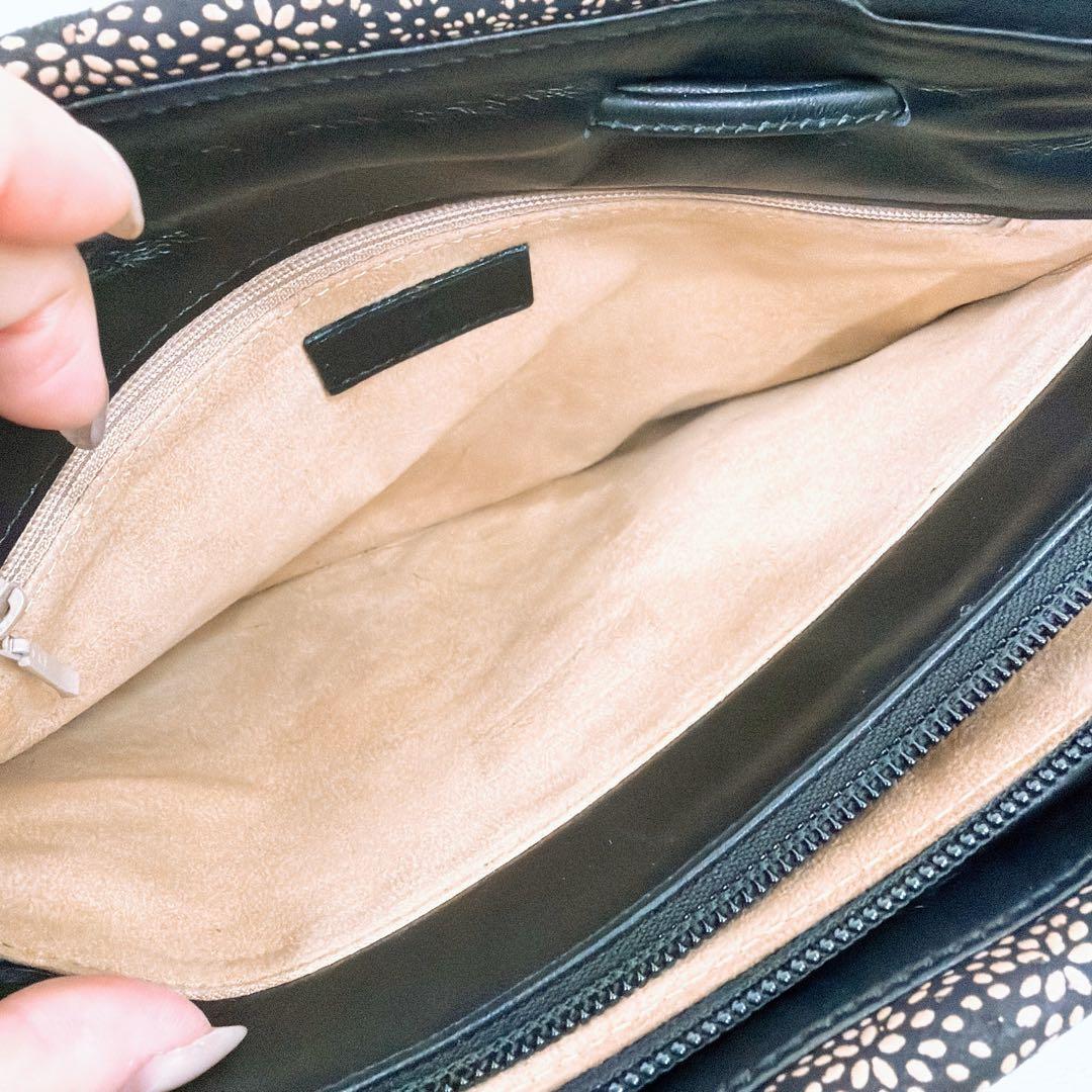 【shino】印傳 バッグ ショルダーバッグ ハンドバッグ 2WAY 柄