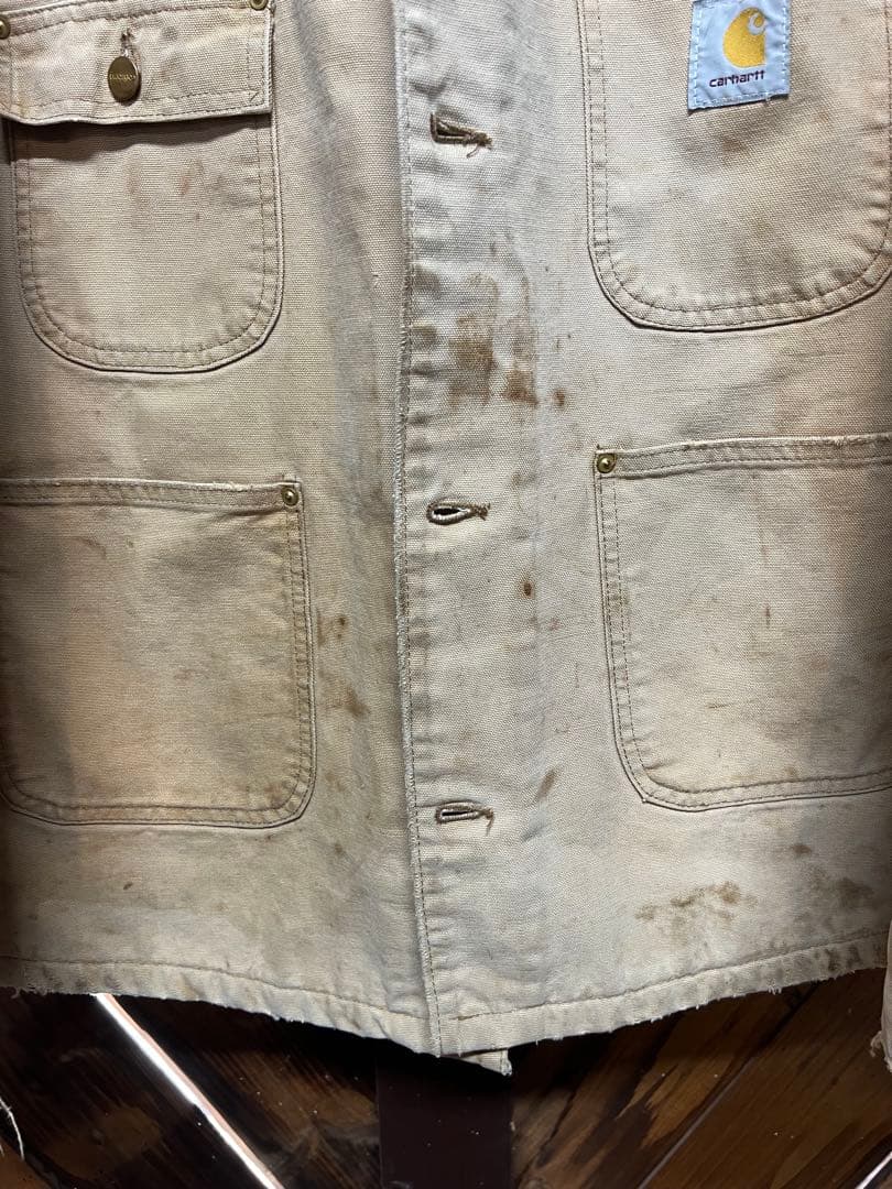 Carhartt カバーオール ベージュ　雰囲気系