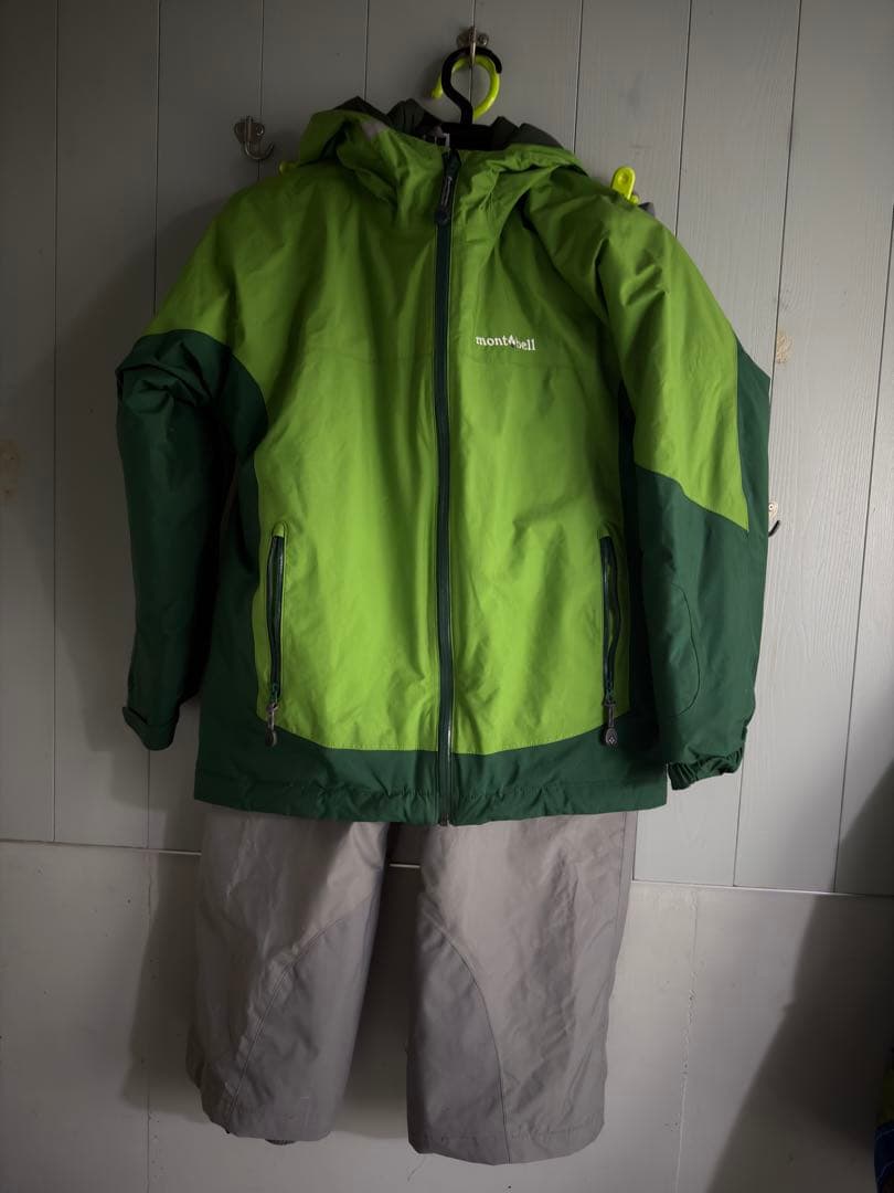 montbell 子ども用スキーウェア 上下セット 150cm ＋おまけ付