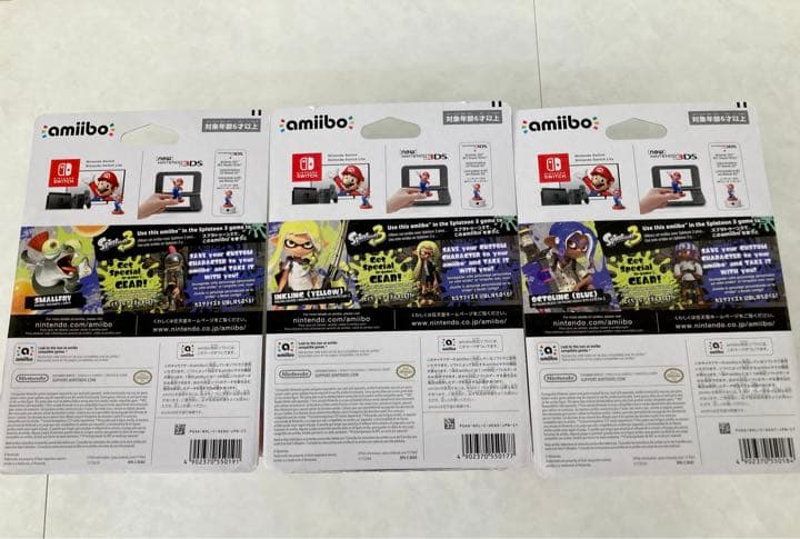 amiboスプラトゥーン3 ブルー・イエロー・コジャケ　各12 計36個セット
