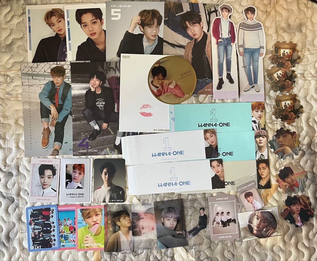 Wanna One アルバム、トレカ、ペンラ セット