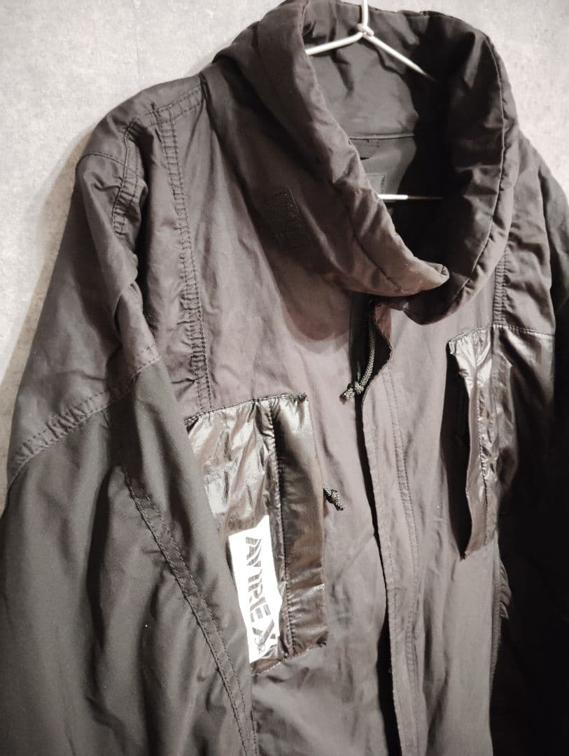 AVIREX　ジャケット　モッズコート　ミリタリー　ストリート　ブラック　黒　L