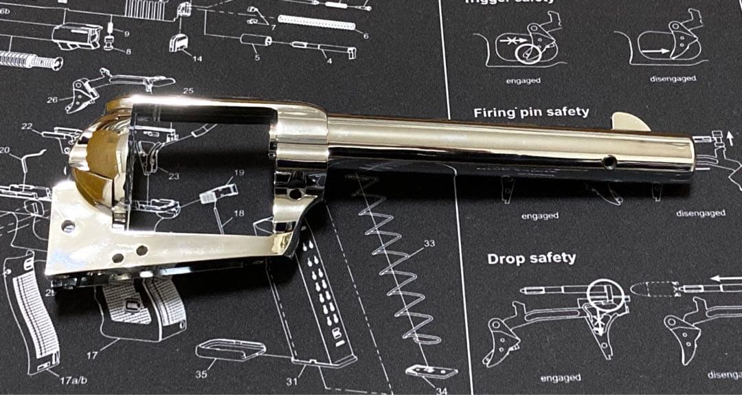 新品 未使用 ハートフォード SAA シルバー アーティラリー バレルフレーム