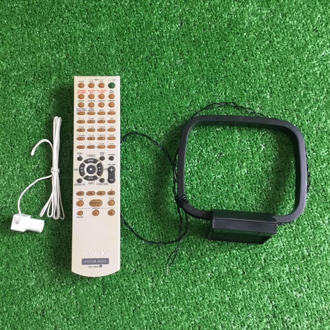 【動作確認】SONY ミニコンポ　リモコン付属