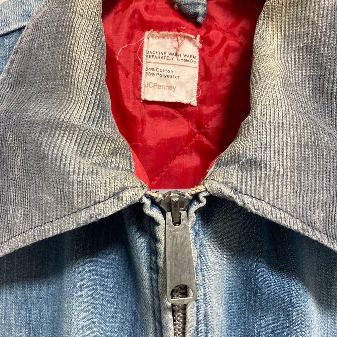 60s jc penny ジップアップ デニムジャケット ボロ