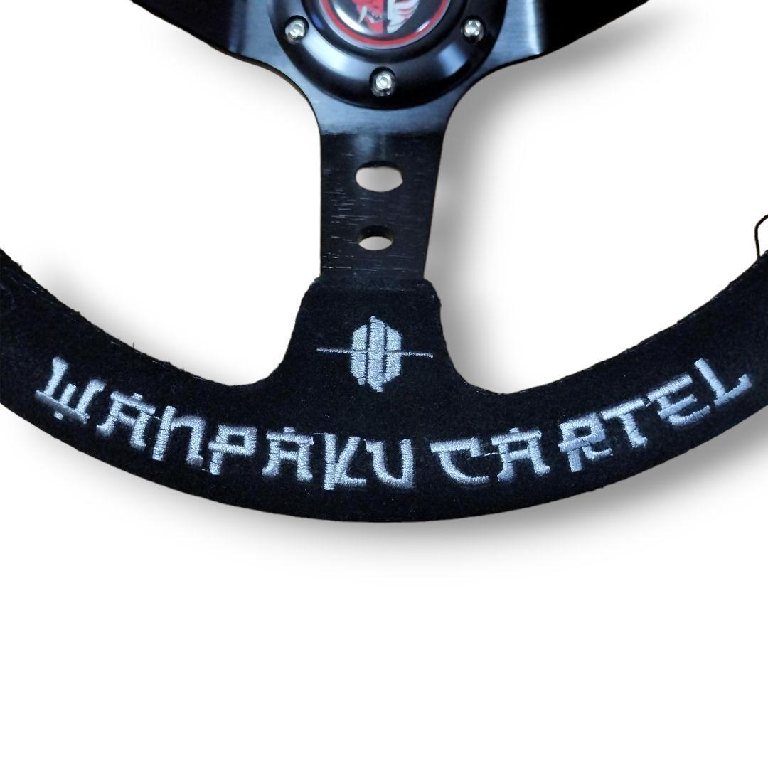 【新品】社外ステアリングホイール 夜中走り屋 350mm