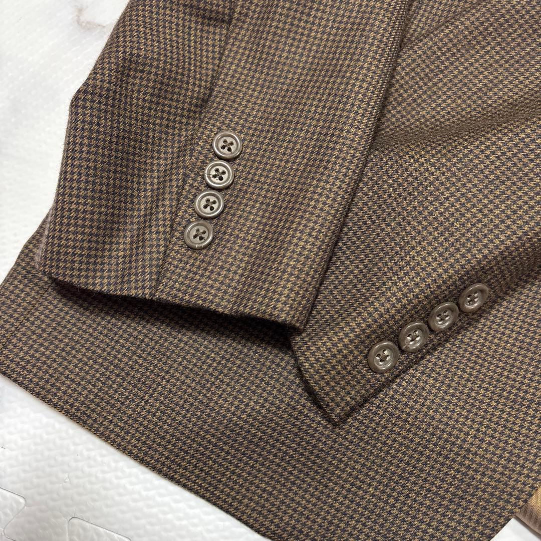 ✨大人気✨カシミヤ100%千鳥格子テーラードジャケッ　3XL相当