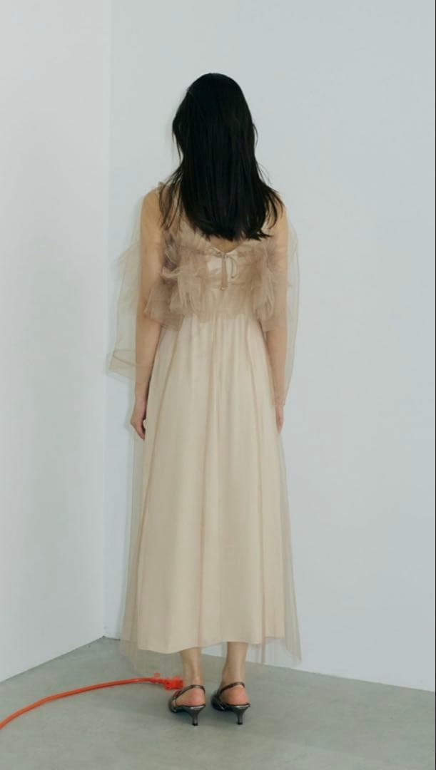 multiway volume tulle dress チュールドレス