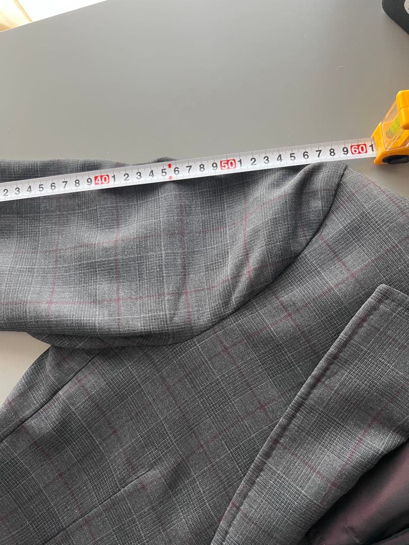 r*n様 ISAIA グレー チェック柄 ビジネスジャケットとベスト