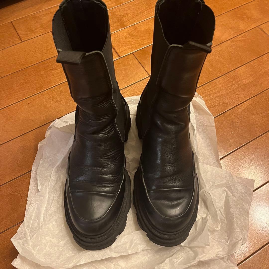 GANNI サイドゴア チェルシーブーツ ブラック L 38