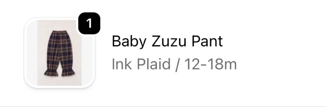 o*i様 Misha & Puff zuzu pant 12-18m