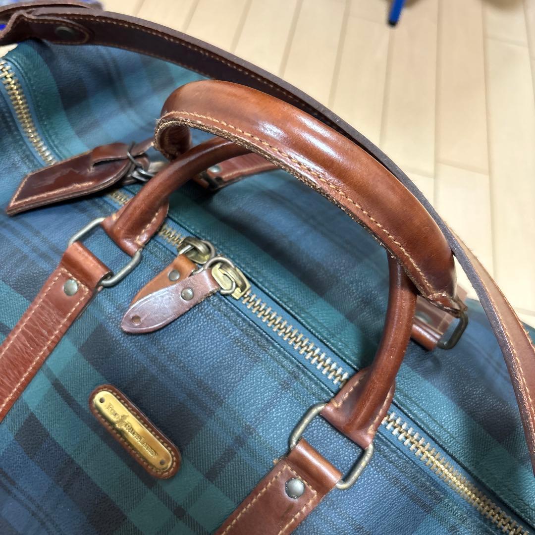 Polo Ralph Lauren チェック柄ボストンバッグ