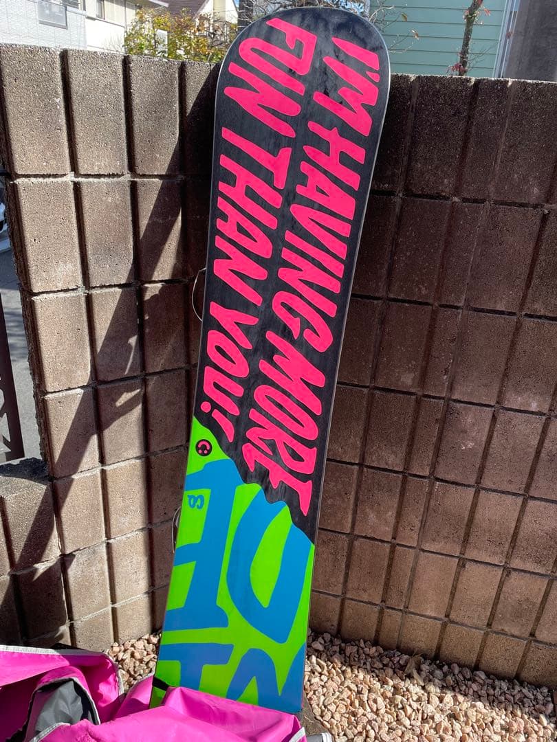 引き渡し限定！　スノボ　ボード　ビンディング　ケース付き　メンズ