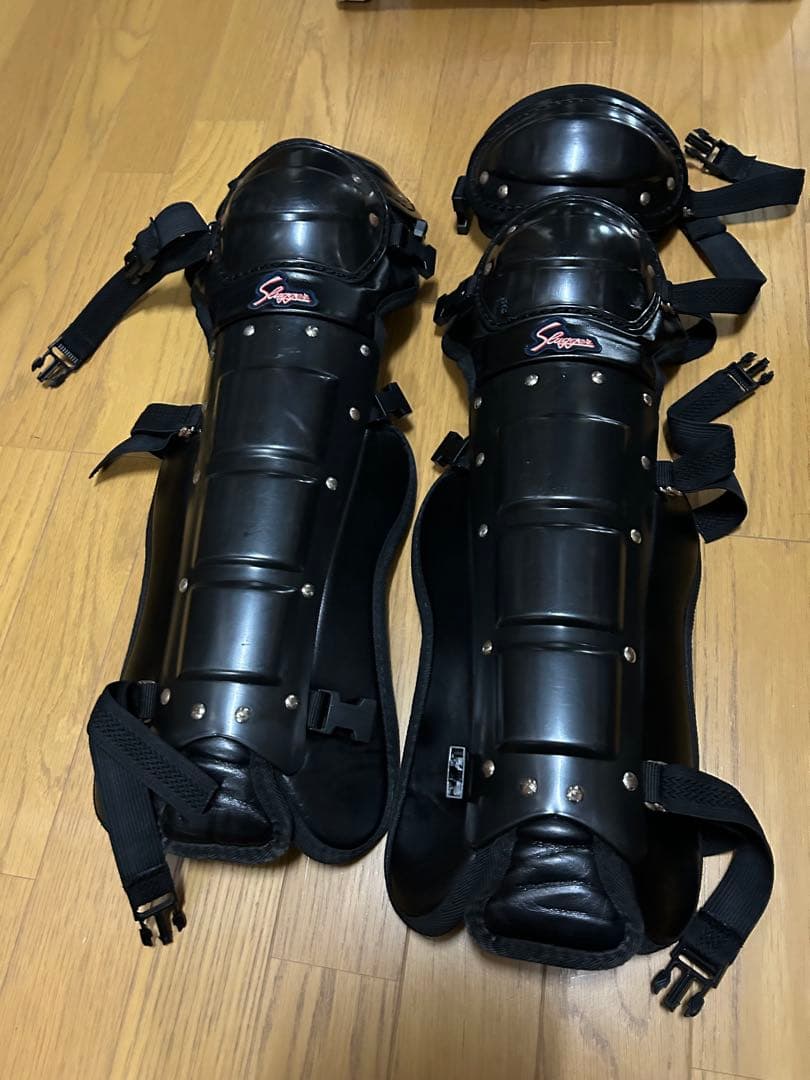 【中古】硬式用クボタスラッガー球審用レガース 黒