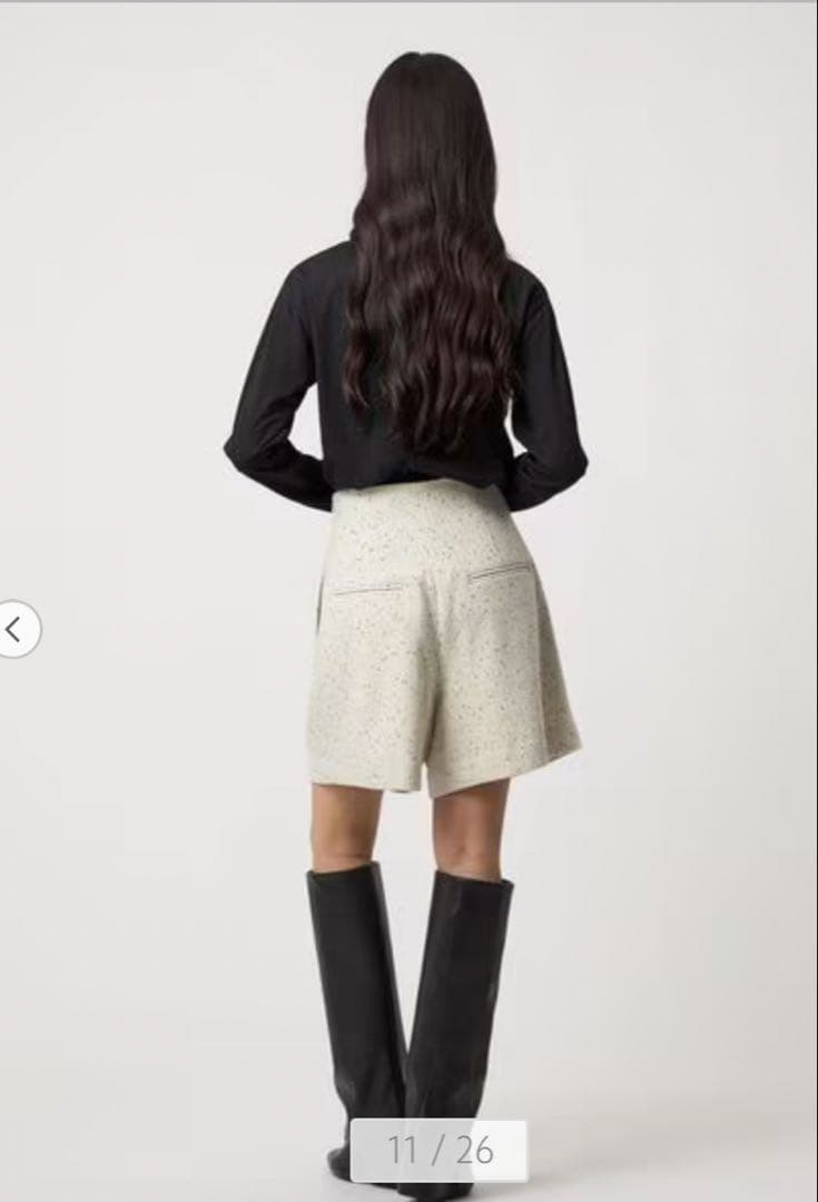 ＜EMMEL REFINES＞EM ノットツイードライク ショートパンツ