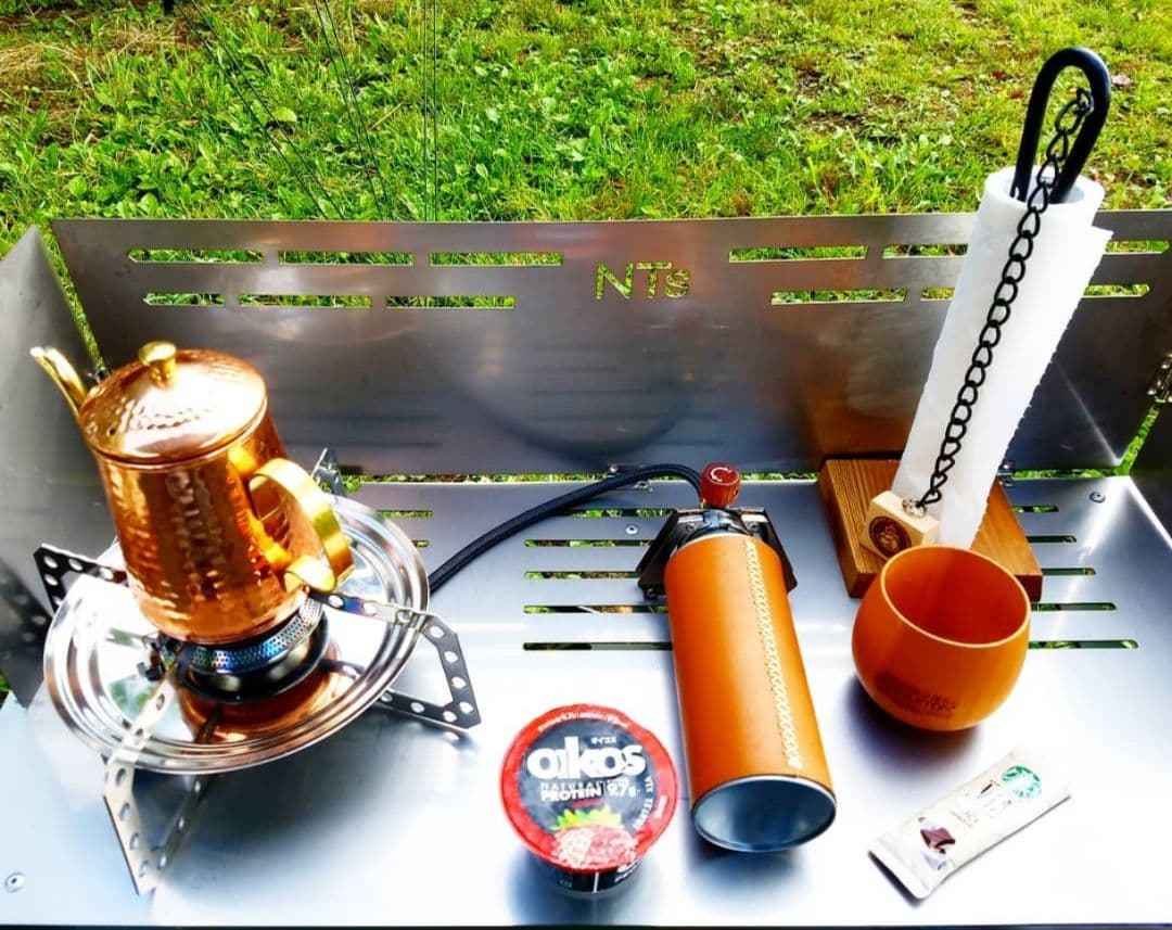 値下げ！ネイチャートーンズ ステンレス折りたたみアウトドアテーブル