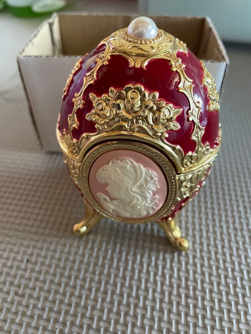 小樽オルゴール堂オルゴール　エッグ型カメオ　君をのせて