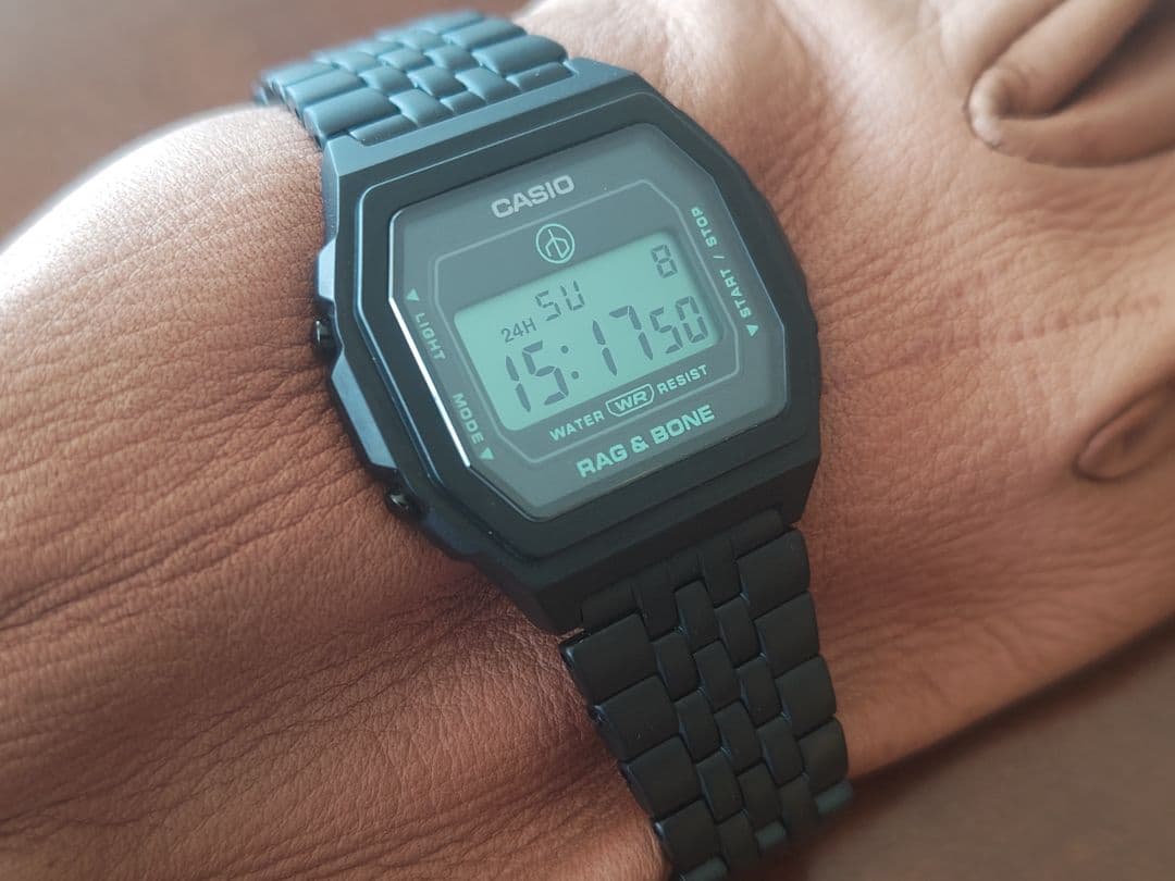 レア CASIO RAG & BONE A1000 ブラック17cmくらい