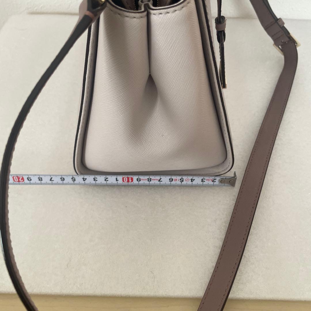 kate spade ハンドバッグ &ショルダー　ブラウン/ベージュ　牛革製