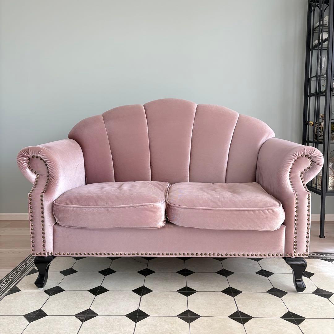 10/20まで！【送料込】 シェルファ 2人掛け ソファ サロン 店舗什器